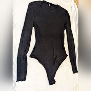 Black Long Sleeve Bodysuit